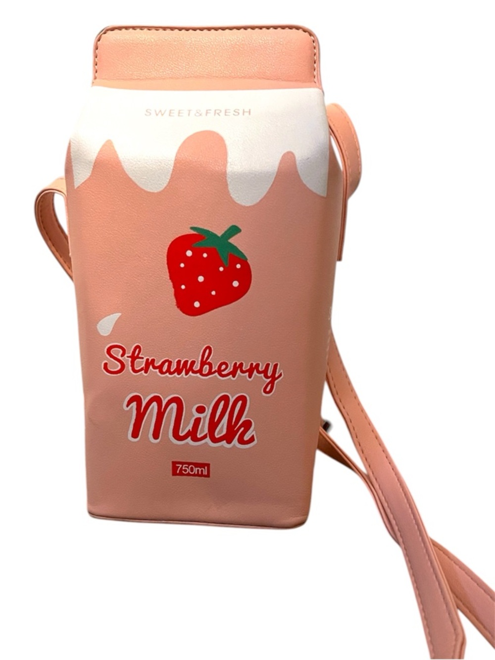 Strawberry Milk Pink Crossbody Purse